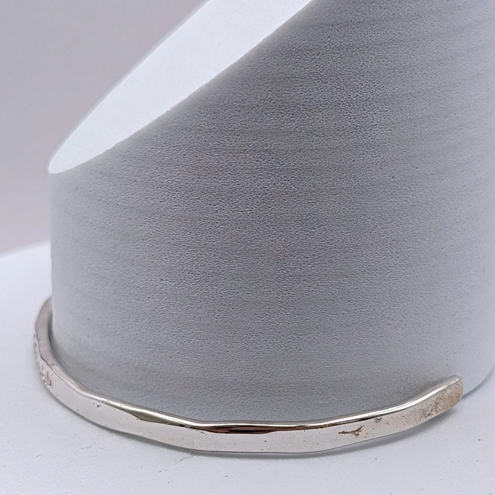 DSD Sterling Silver I Speak Fluent Sarcasm Stamped Cuff Bracelet Handmade 925